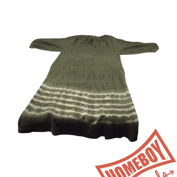 Green Tie-Dye Dress - Picture 2 of 4